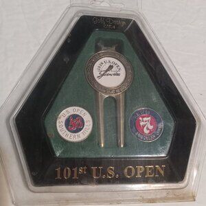 101st US Open Southern Hills Divot Tool and Ball Markers Set NWT 2001